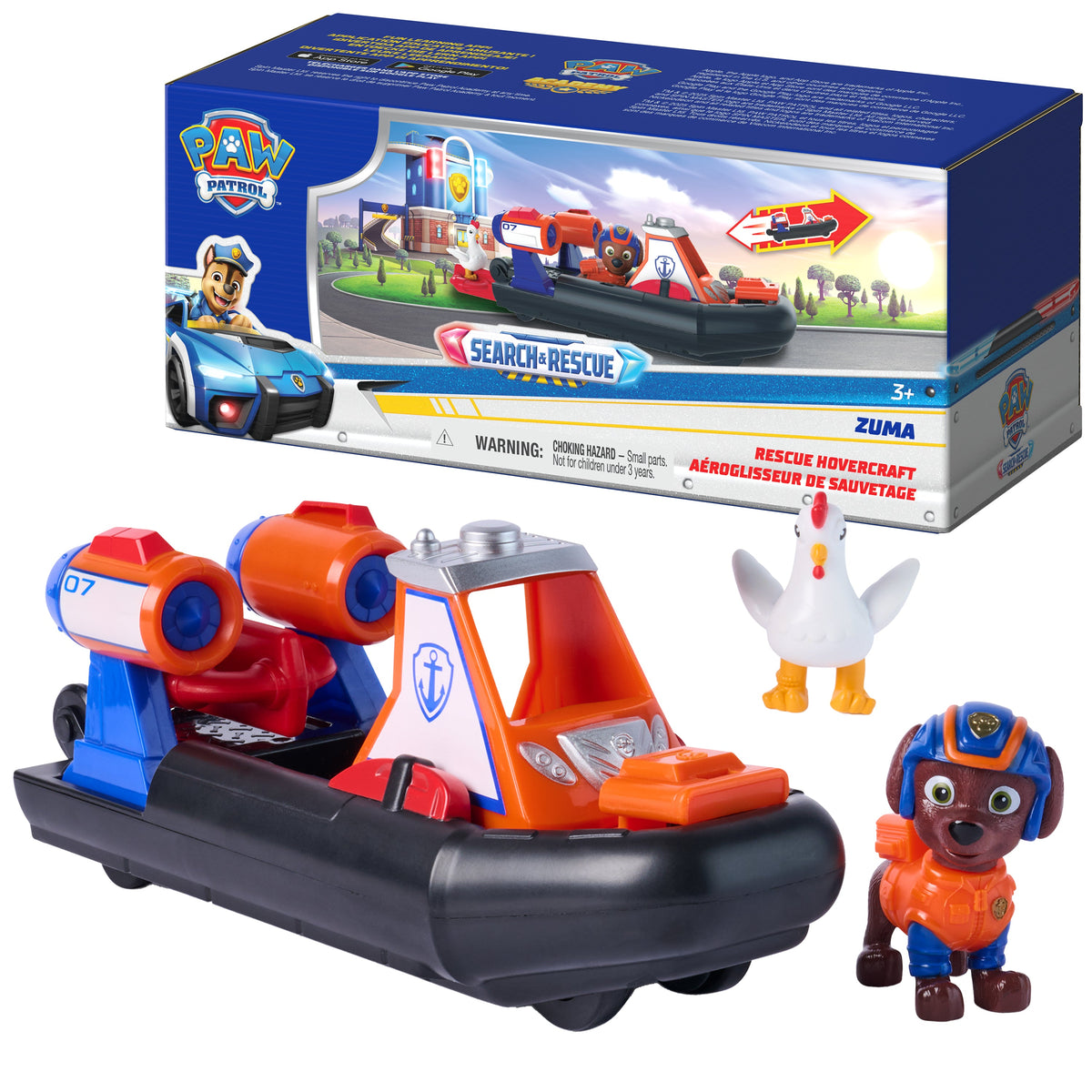 Aerodeslizador de Zuma Search & Rescue con Zuma y Chickaletta