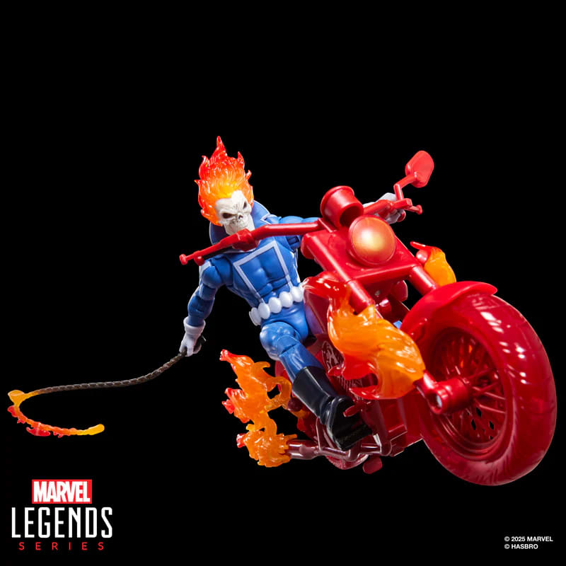 Marvel Legends Ghost Rider Johnny Blaze con Motocicleta Figura 6 Pulgadas – vista 2