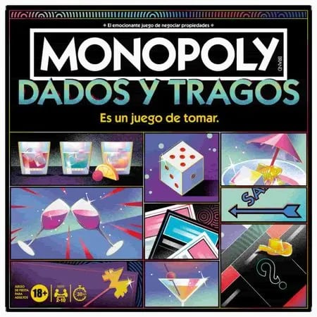 Monopoly Dados y Tragos Juego de Mesa para Adultos – vista 1