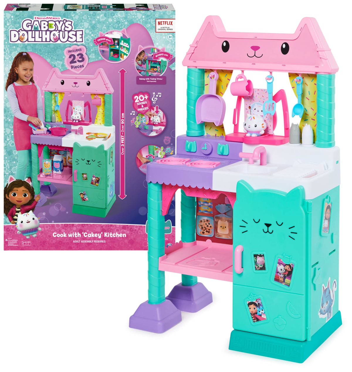 Gabby's Dollhouse Cocina de Pastelillo con Sonidos y Accesorios – vista 1