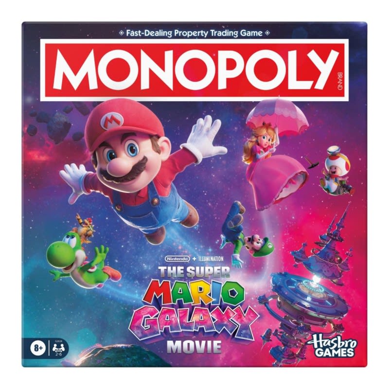 Monopoly Super Mario Galaxy La Película Juego de Mesa – vista 1