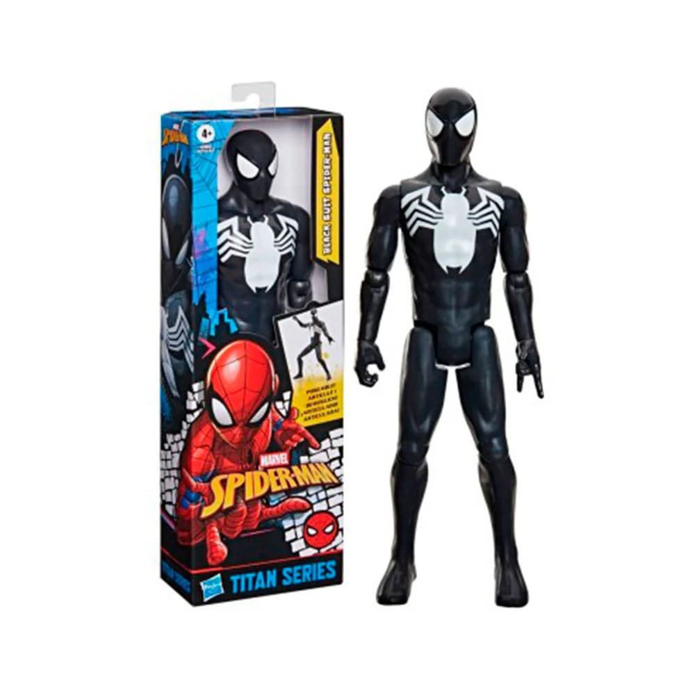 Spider-Man Titan Hero Figura Spider-Man Simbionte de Traje Negro – vista 1
