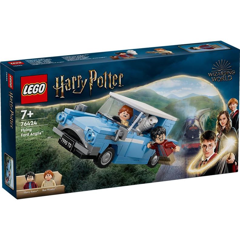 LEGO Harry Potter Ford Anglia Volador 76424 con Harry y Ron – vista 1
