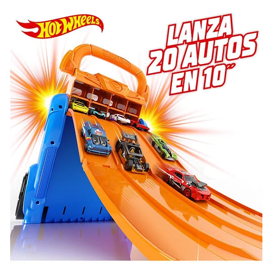 Hot Wheels Guarda Autos Multi-Lanzador con Rampa de Carreras – vista 5