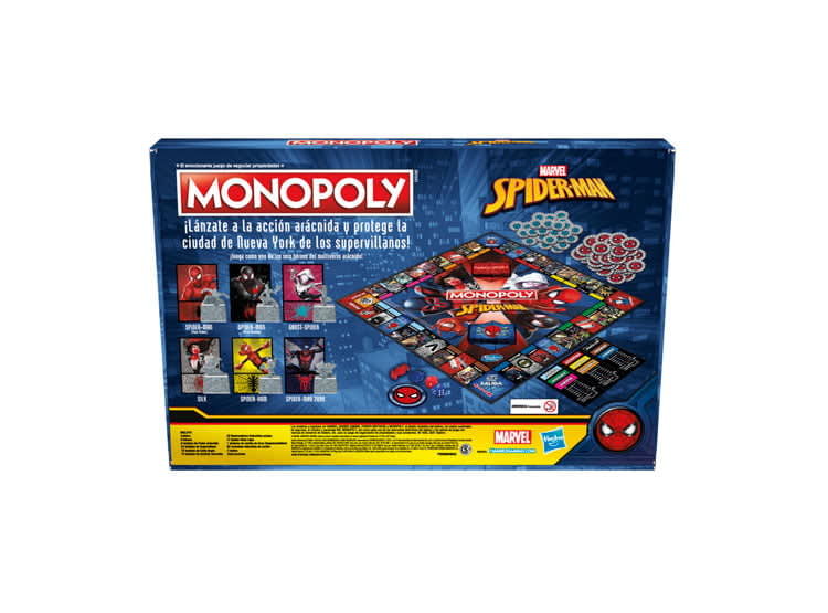 Monopoly Spider-Man Juego de Mesa para 2 a 6 Jugadores – vista 3