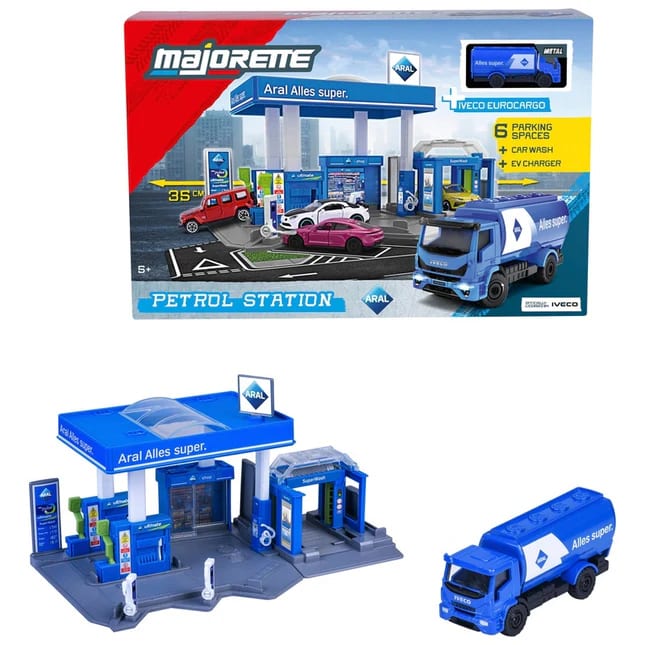 Majorette Estación de Servicio Aral con 1 Vehículo Incluido – vista 1
