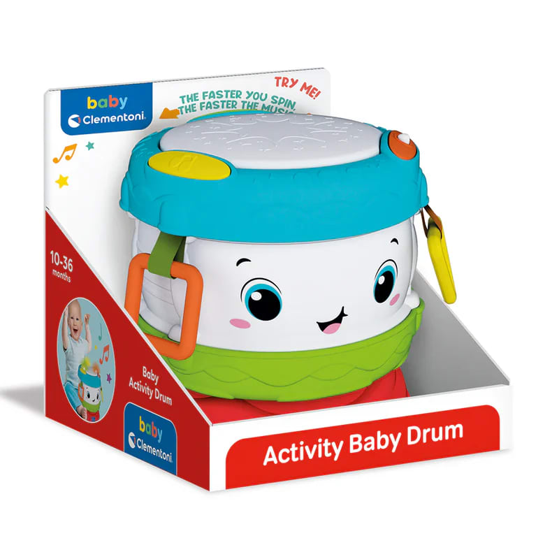 Clementoni Baby Tambor Electrónico de Actividades con Luces y Sonidos – vista 2