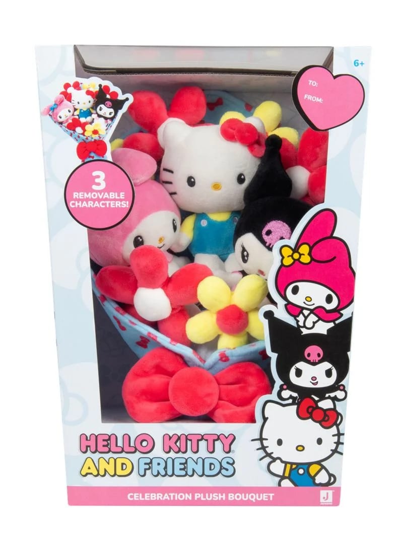 Hello Kitty y Amigos Ramo de Peluche 50 Años de 30 cm – vista 1
