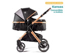 Pikaboo Kansas Coche Travel System Negro con Silla Nido – vista 3