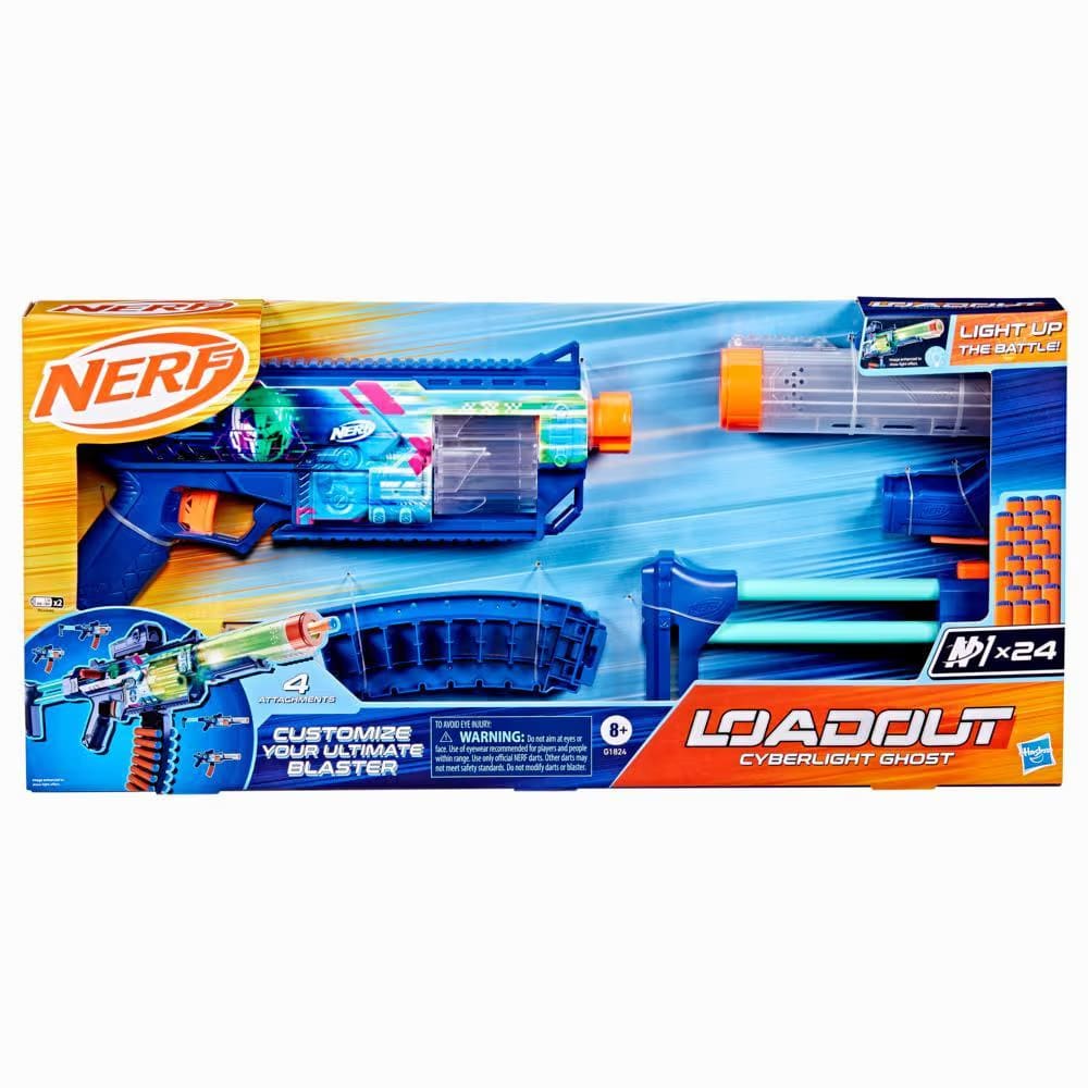 Nerf N Series Loadout Cyberlight Ghost Lanzador con Luces LED – vista 1