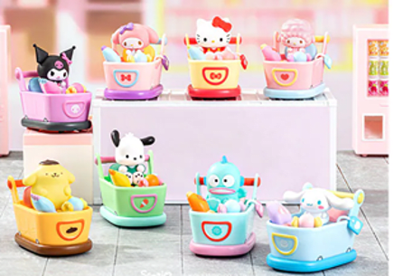 Sanrio Hello Kitty Serie Autos de Choque Minifigura Blind Box – vista 1