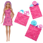 Barbie Party Unboxed Tobogán con Muñeca, Perrito y 10 Sorpresas – vista 4