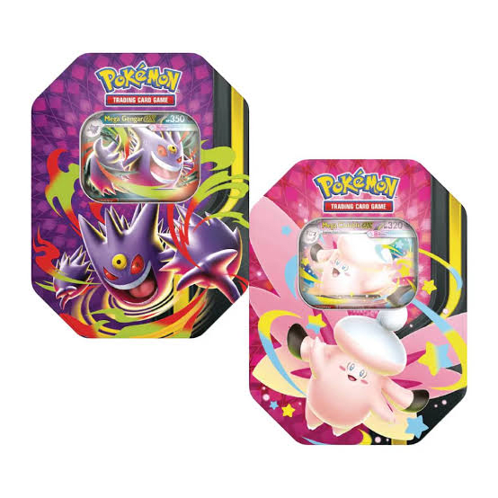 Pokémon TCG Lata Mega Moonlit con 4 Sobres en Español – vista 1