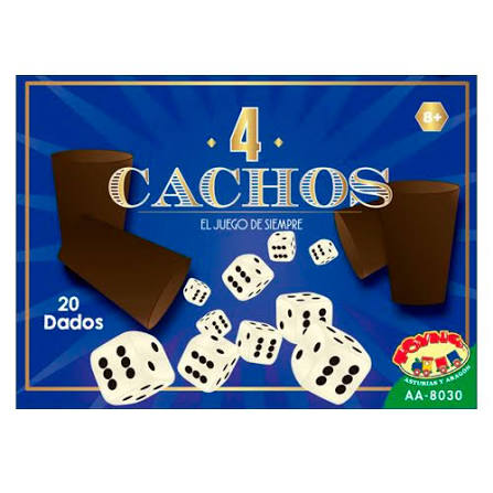 Juego de Cachos Toyng con 4 Cachos y 20 Dados Clásico Chileno – vista 1