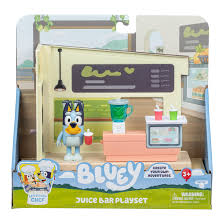 Bluey Mini Playset Barra de Jugos con Figura Articulada y Stickers – vista 1