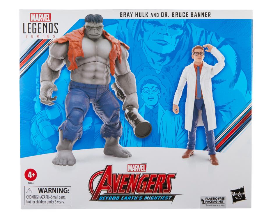 Marvel Legends Avengers Beyond Earth's Mightiest Hulk Gris y Dr. Bruce Banner – vista 2