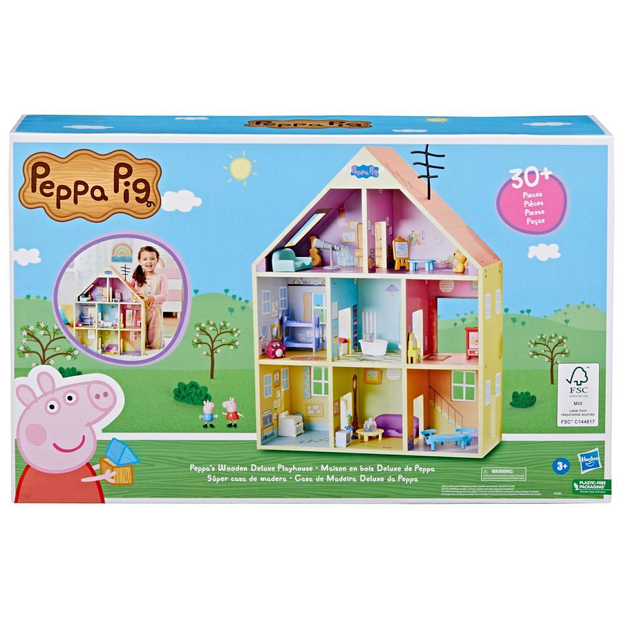 Peppa Pig Súper Casa de Madera con Figuras de Peppa y George – vista 2
