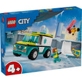 LEGO City Ambulancia de Emergencias y Chico con Snowboard 60403 – vista 1