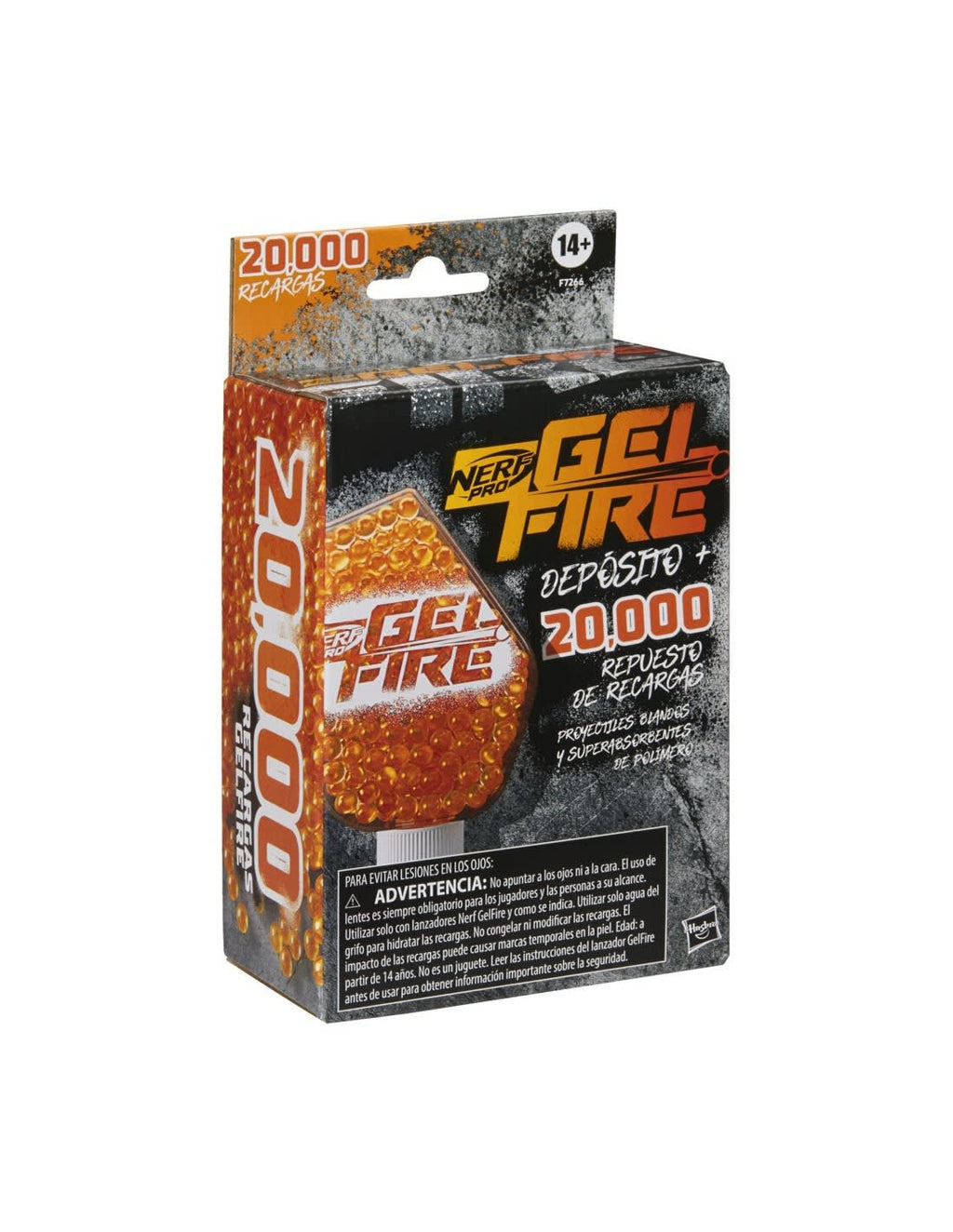 Nerf Pro Gelfire Repuesto 20.000 Recargas Naranja con Depósito – vista 2
