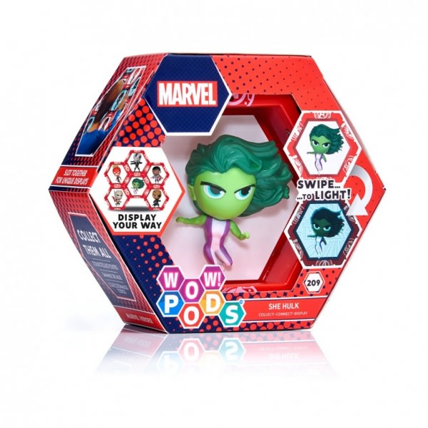 Wow! Pods Marvel She-Hulk Figura con Base Luminosa Coleccionable – vista 1