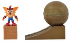 Detalle del diorama Boulder Dash de Crash Bandicoot