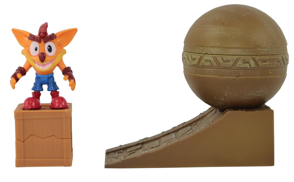 Detalle del diorama Boulder Dash de Crash Bandicoot