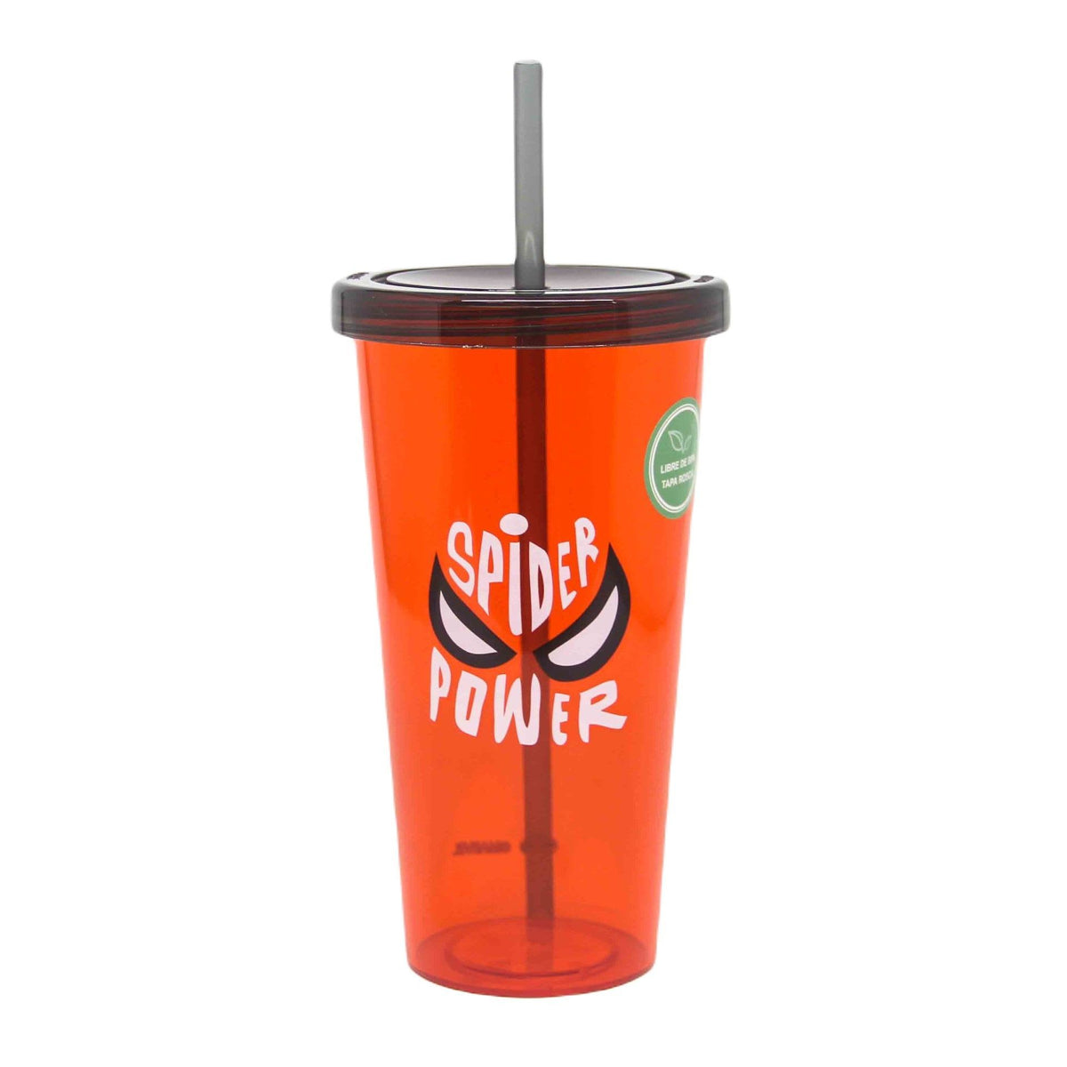 Spider-Man Vaso con Bombilla 680 ml para Niños – vista 1