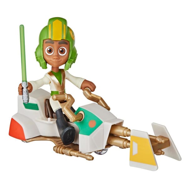 Star Wars Young Jedi Adventures Kai Brightstar con Moto Speeder – vista 2