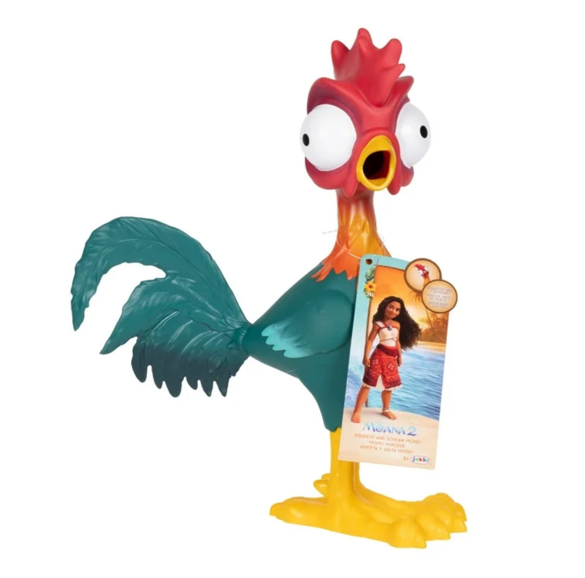 Disney Moana 2 Heihei Aprieta y Grita Juguete del Gallo – vista 1