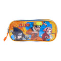 Naruto Estuche Escolar Doble Cierre Naranja y Azul – vista 1
