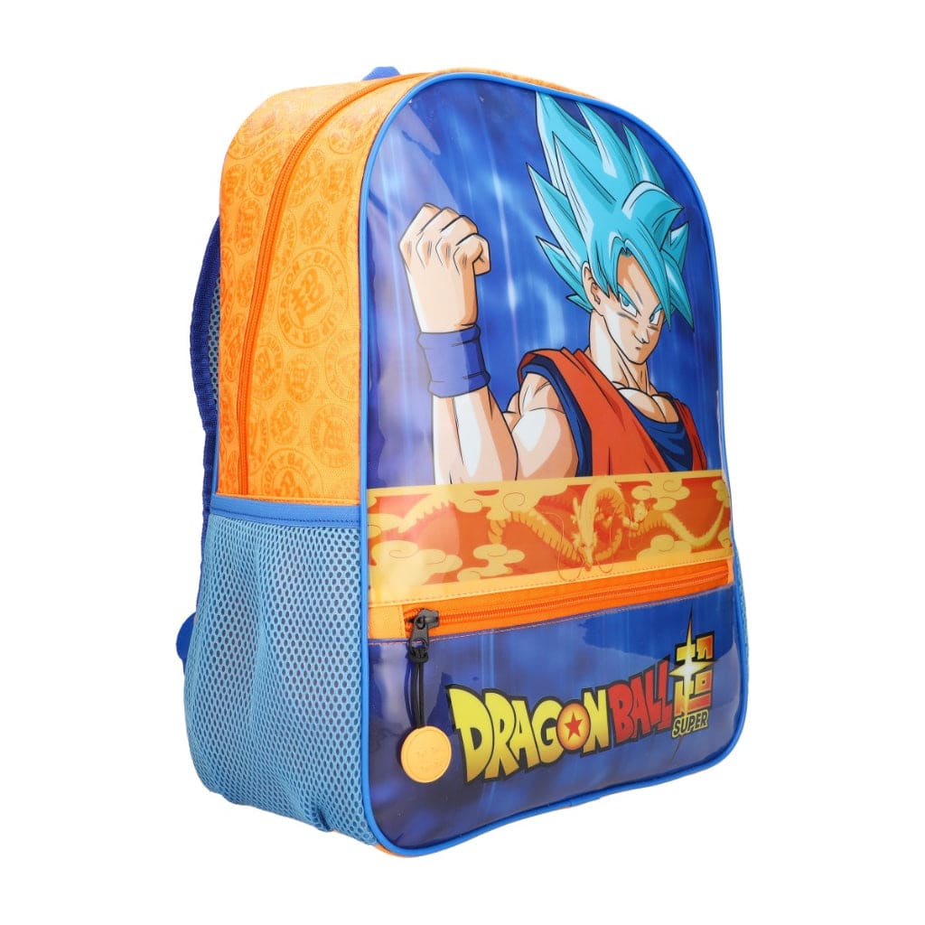 Dragon Ball Super Mochila Escolar Infantil Goku Naranja – vista 1