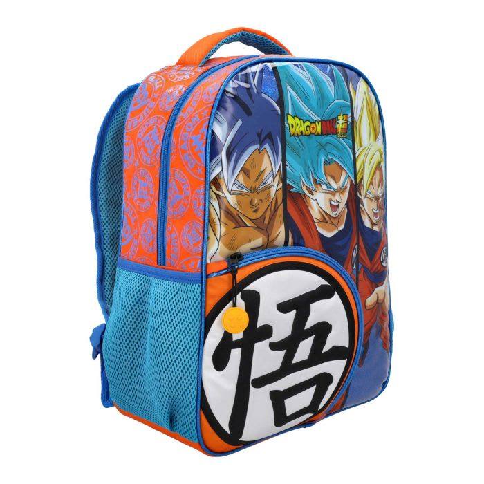 Dragon Ball Super Mochila Escolar Infantil Goku Naranja – vista 2