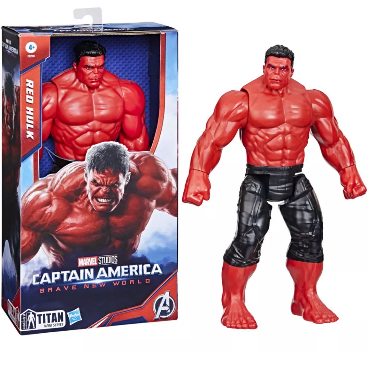 Figura Red Hulk Titan Hero 30 cm de Hasbro en su caja