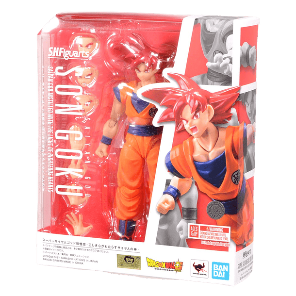 S.H.Figuarts Dragon Ball Super Goku Super Saiyan Dios Figura Articulada – vista 1