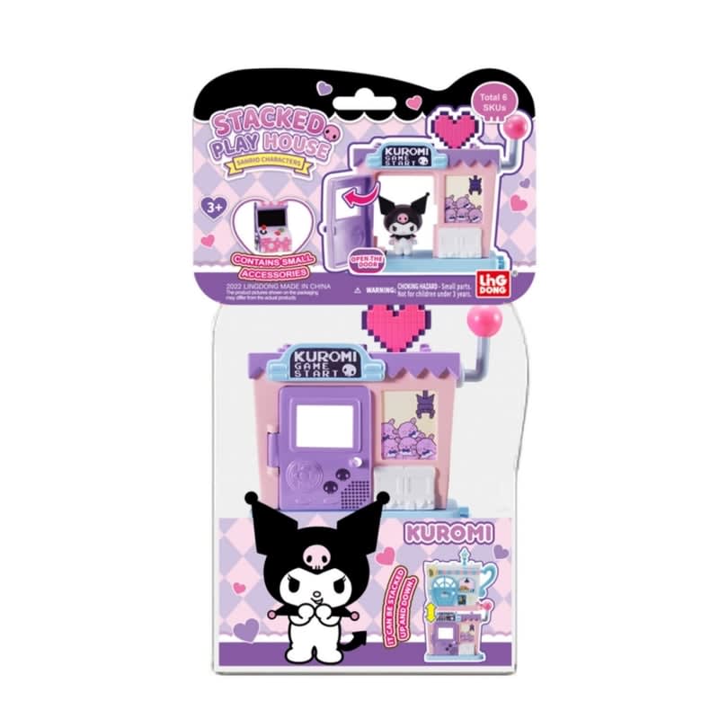 Sanrio Stacked Play House Kuromi Playset Apilable con Figura – vista 1
