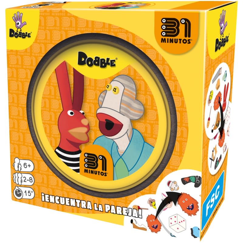 Dobble 31 Minutos Juego de Cartas de Observación – vista 1