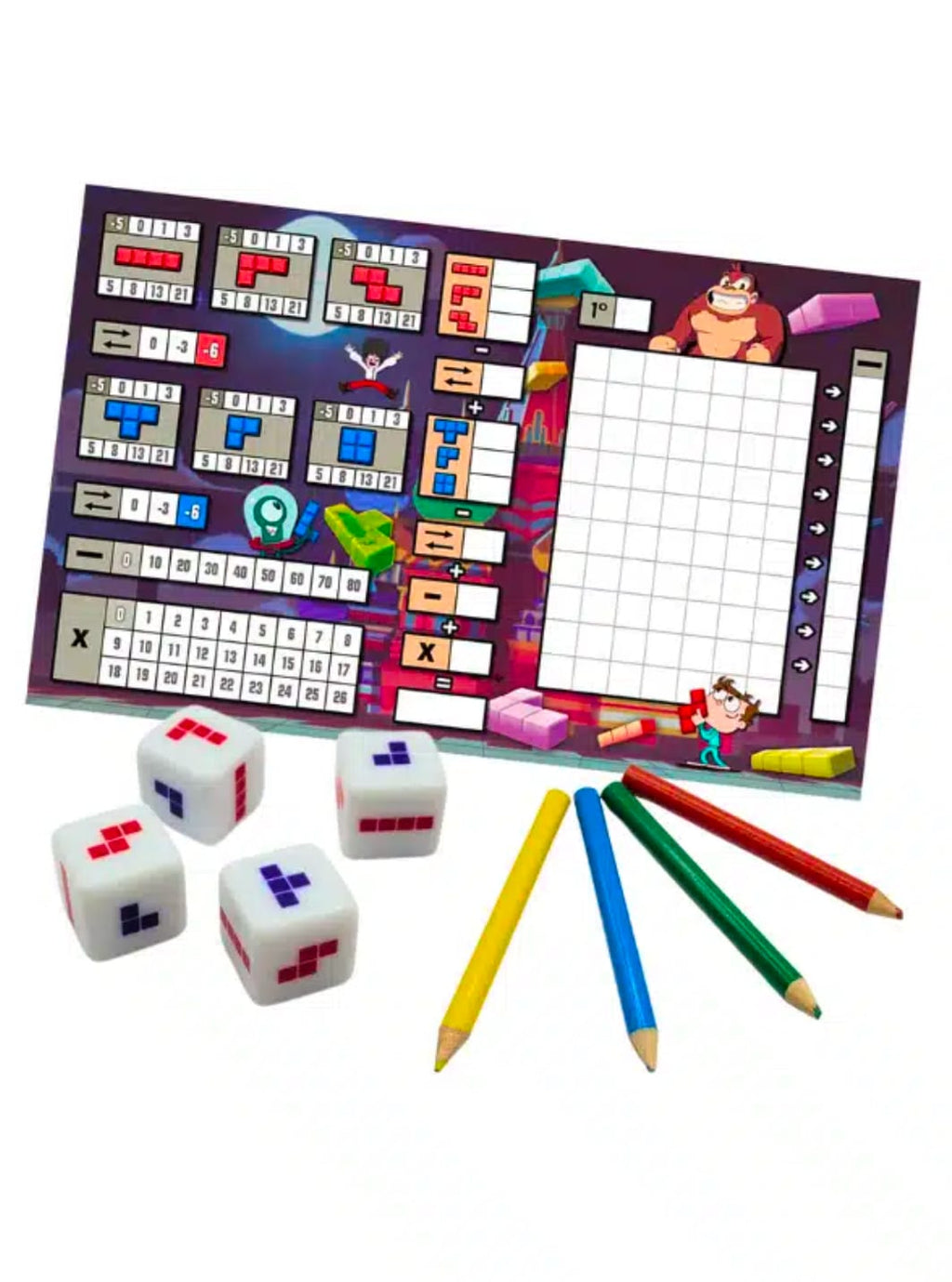 Juego de Mesa Blockits de Dados y Figuras – vista 2