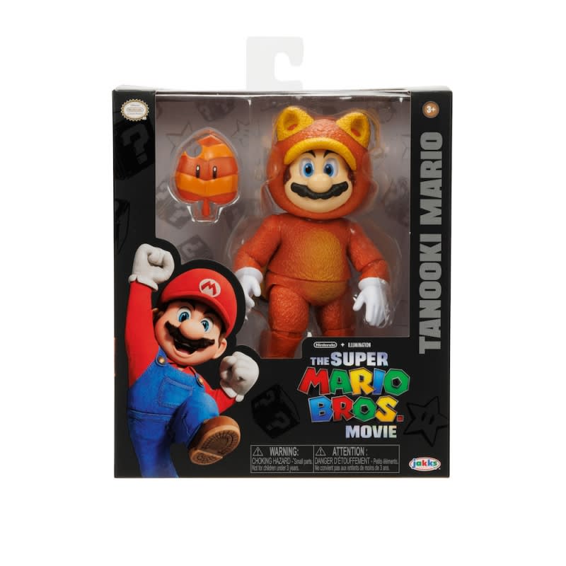 Super Mario Bros. La Película Figura Tanooki Mario 5 Pulgadas – vista 1