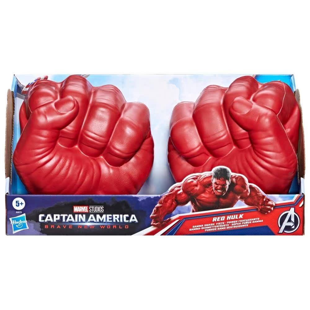 Marvel Capitán América Un Mundo Feliz Puños Gamma de Hulk Rojo – vista 1