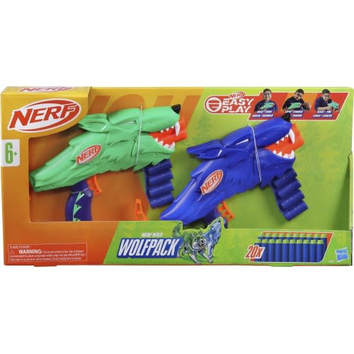 Nerf Wild Wolfpack Lanzador de Dardos con Diseño de Lobo – vista 1