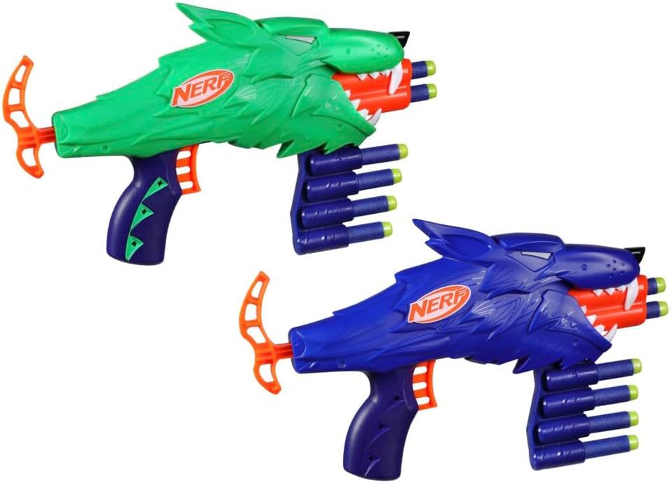 Nerf Wild Wolfpack Lanzador de Dardos con Diseño de Lobo – vista 2