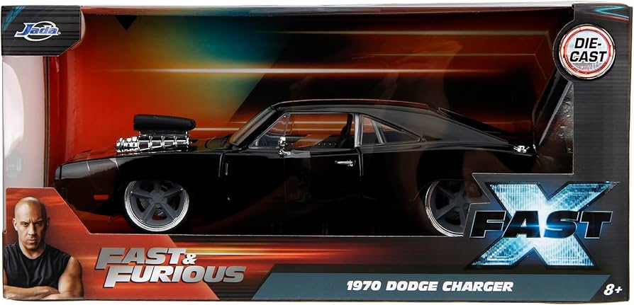 Jada Rápidos y Furiosos Fast X Dodge Charger 1970 Escala 1:24 – vista 1