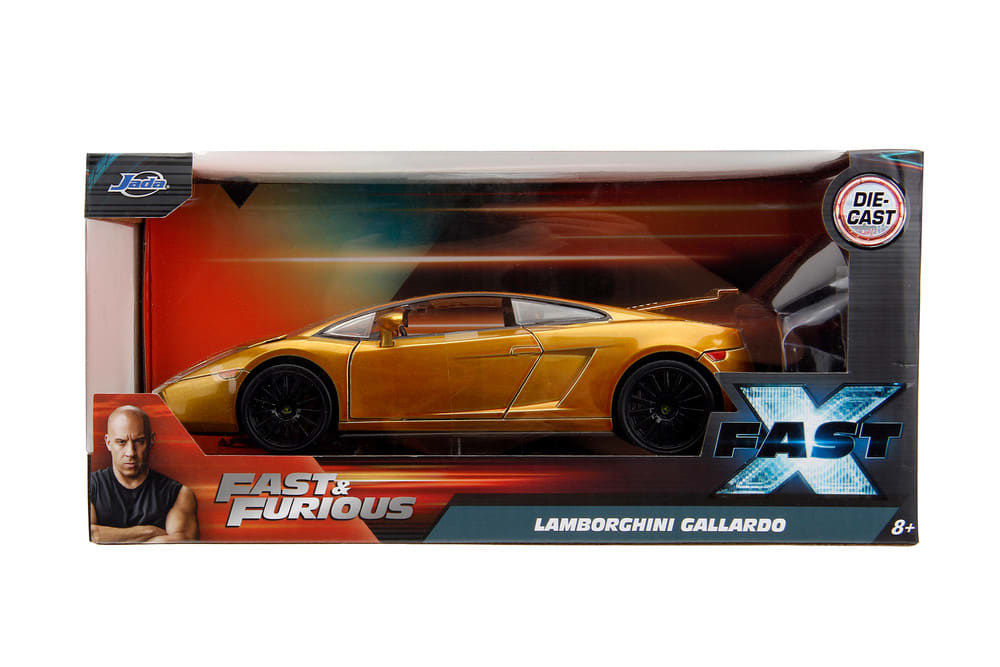 Jada Rápidos y Furiosos Lamborghini Gallardo Dorado Escala 1:24 – vista 1