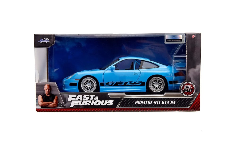 Jada Rápidos y Furiosos Porsche 911 GT3 RS Azul Escala 1:24 – vista 1