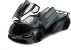 Jada Rápidos y Furiosos McLaren 720S de Shaw Gris Escala 1:24 – vista 2