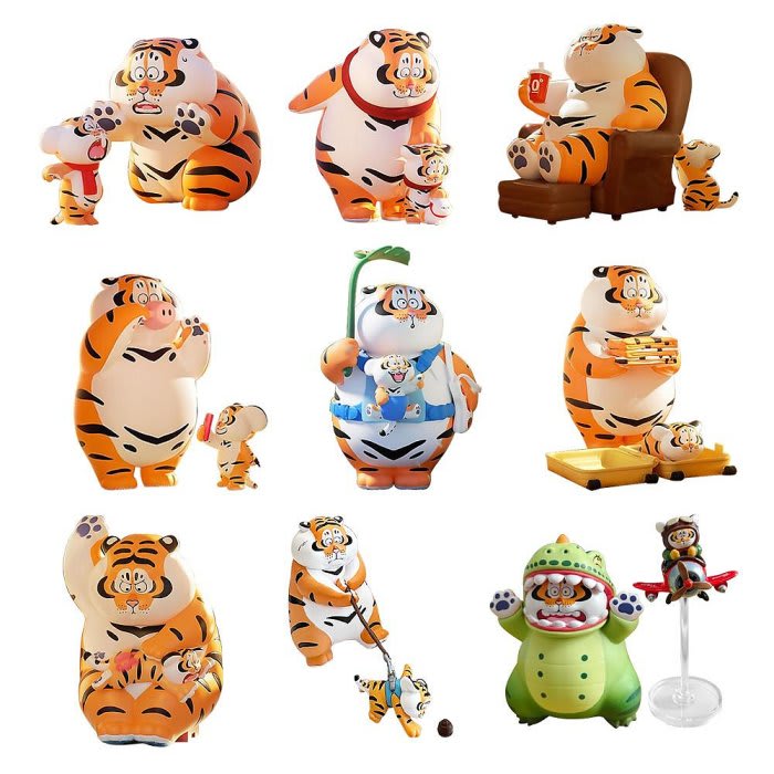 Alexander the Fat Tiger Roaring Love Series Figura en Caja Sorpresa – vista 1