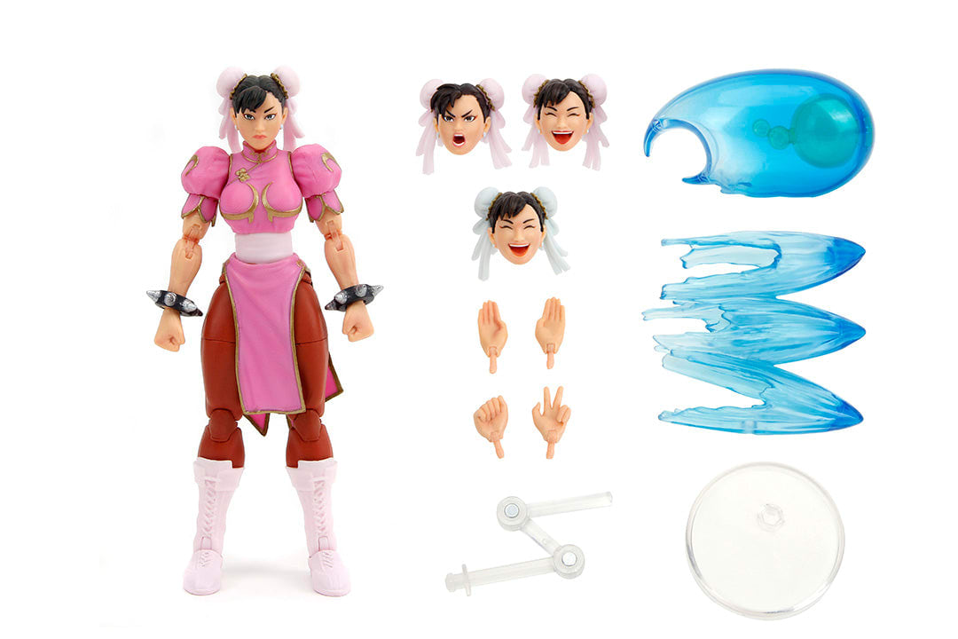 Jada Ultra Street Fighter II Chun-Li Figura de Acción Player 2 Rosa – vista 2