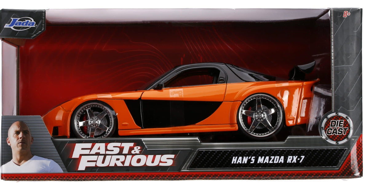 Fast & Furious Mazda RX-7 de Han Naranja Escala 1:24 – Jada Toys