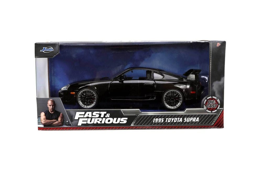 Jada Rápidos y Furiosos Toyota Supra 1995 Negro Escala 1:24 – vista 1