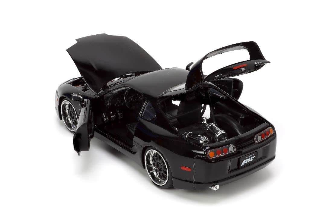 Jada Rápidos y Furiosos Toyota Supra 1995 Negro Escala 1:24 – vista 2